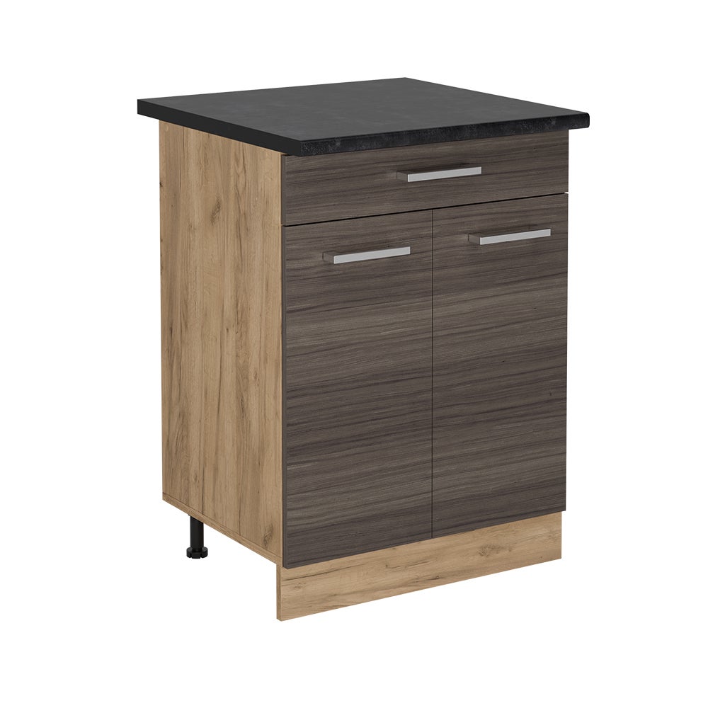 Vicco Szafka dolna do kuchni R-Line, Szlachetna szarość, 60 cm z szufladą, BP Antracyt