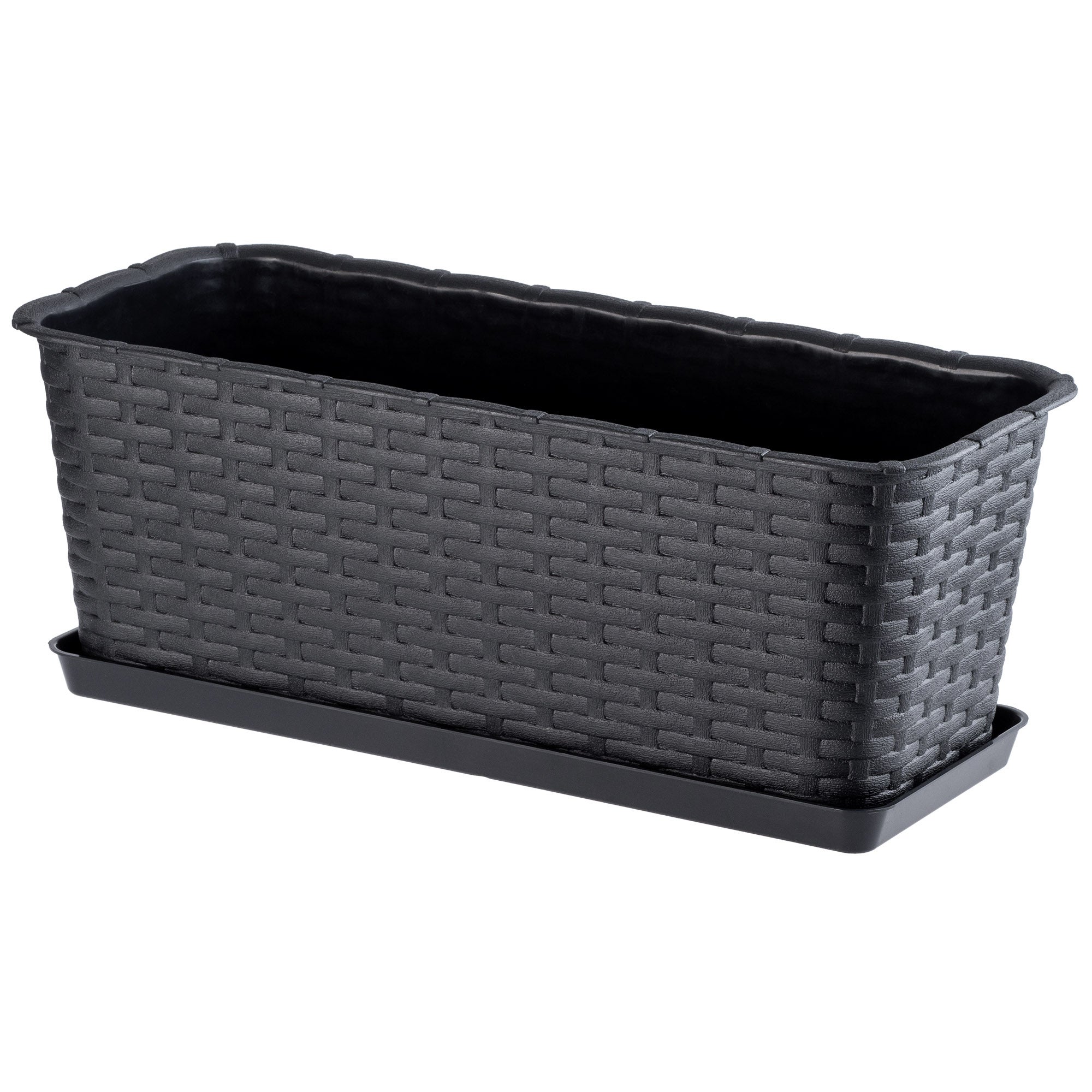 SKRZYNKA BALKONOWA 40cm DONICZKA DONICA NA KWIATY PODSTAWKA BALKON KWIETNIK