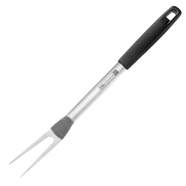 2 forchettoni da carne con manico in legno, forchetta da barbecue in acciaio inox, forchetta piatta forgiata, forchetta per arrosti, bistecche, arrosti e cucine