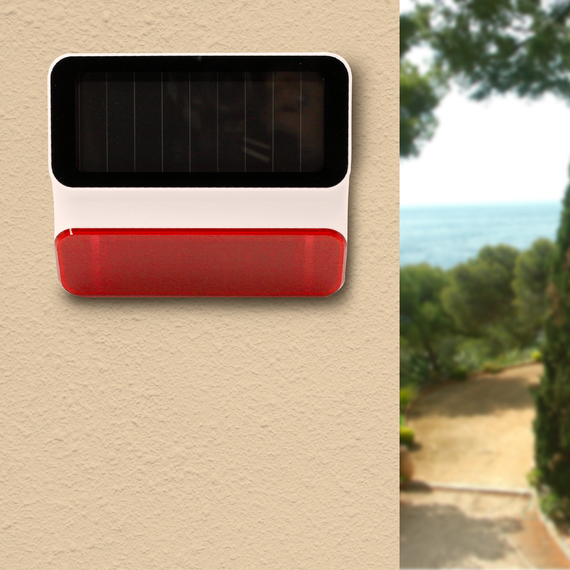 Sirène solaire supplémentaire sans fil compatible 100720 et 100731 - Avidsen - 100728 - 2