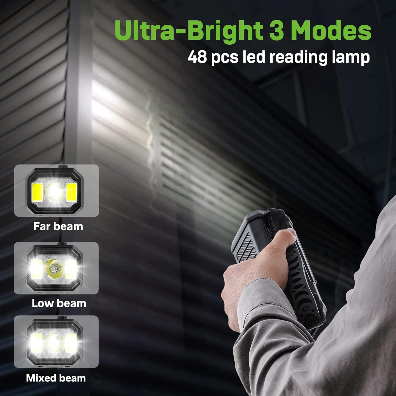 Radio z korbką ręczną 10000 mAh, czarne – radio awaryjne zasilane energią słoneczną – radio pogodowe NOAA/AM/FM – lampka do czytania LED, alarm SOS, k - 6