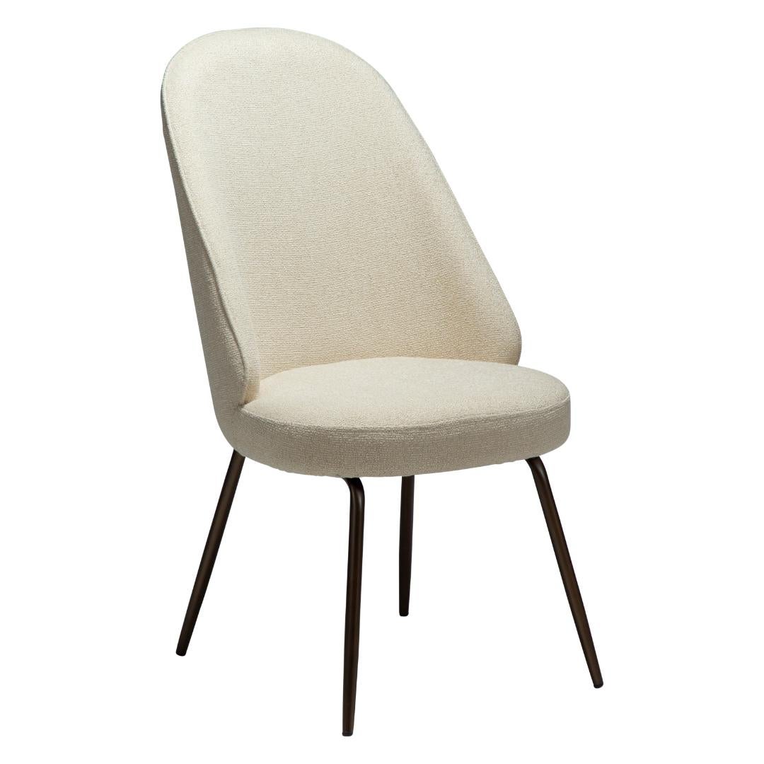 Utopia Dan-Form krzesło stołowe bouclé offwhite.