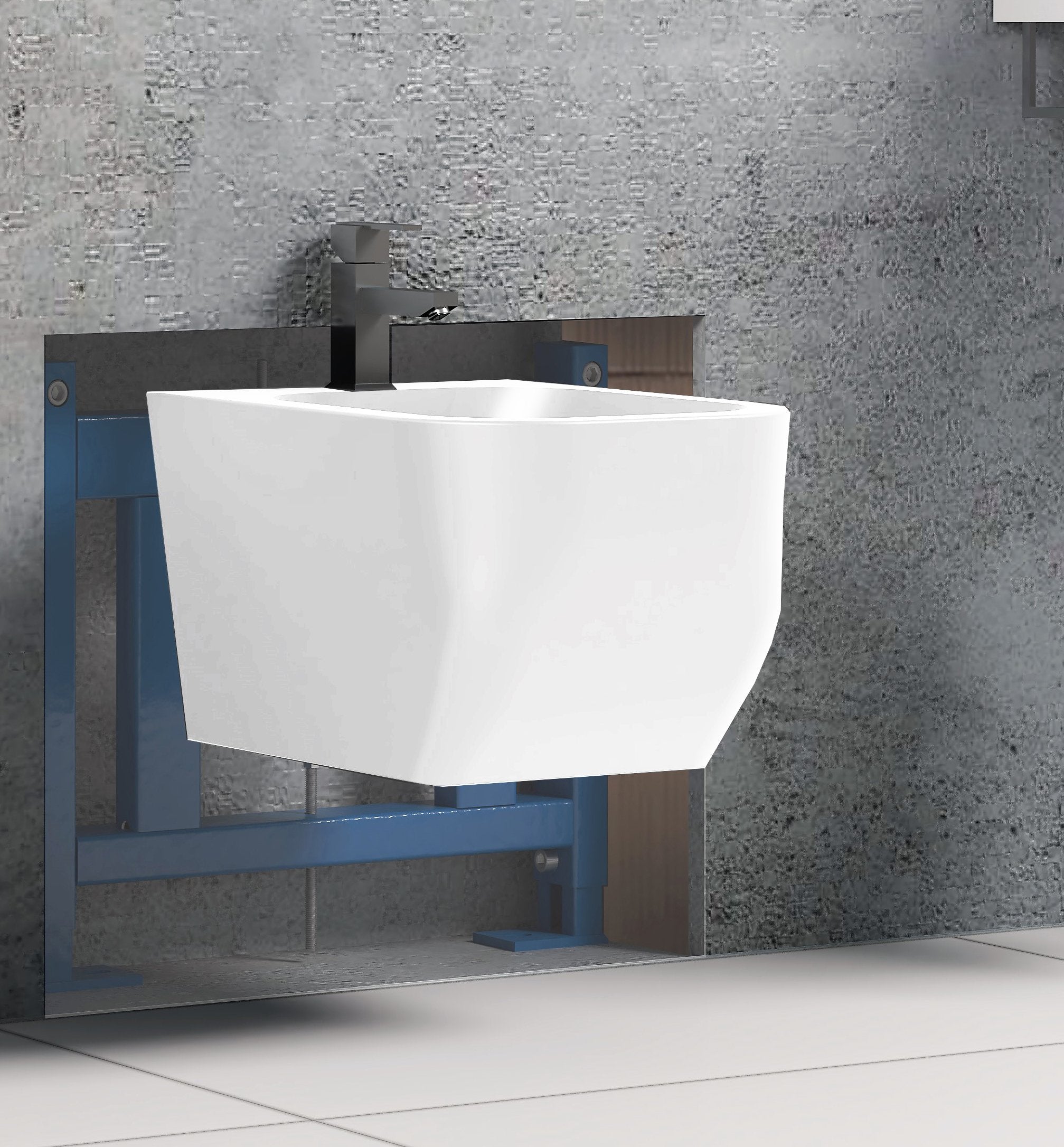 Supporto Per Bidet Autoportante LAVITA LAV 500 - Telaio Regolabile In Altezza, Per Incasso