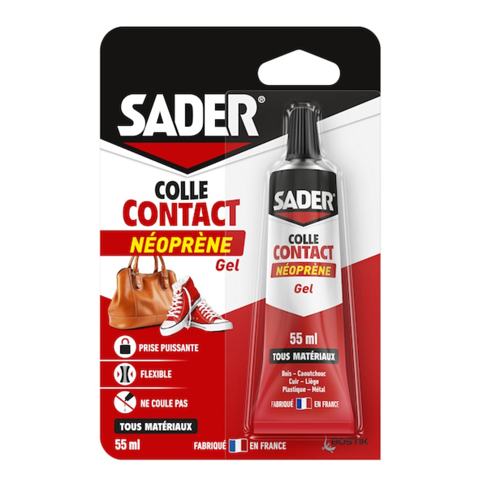 Colle gel contact néoprène SADER - Prise immédiate - 55ml - 4