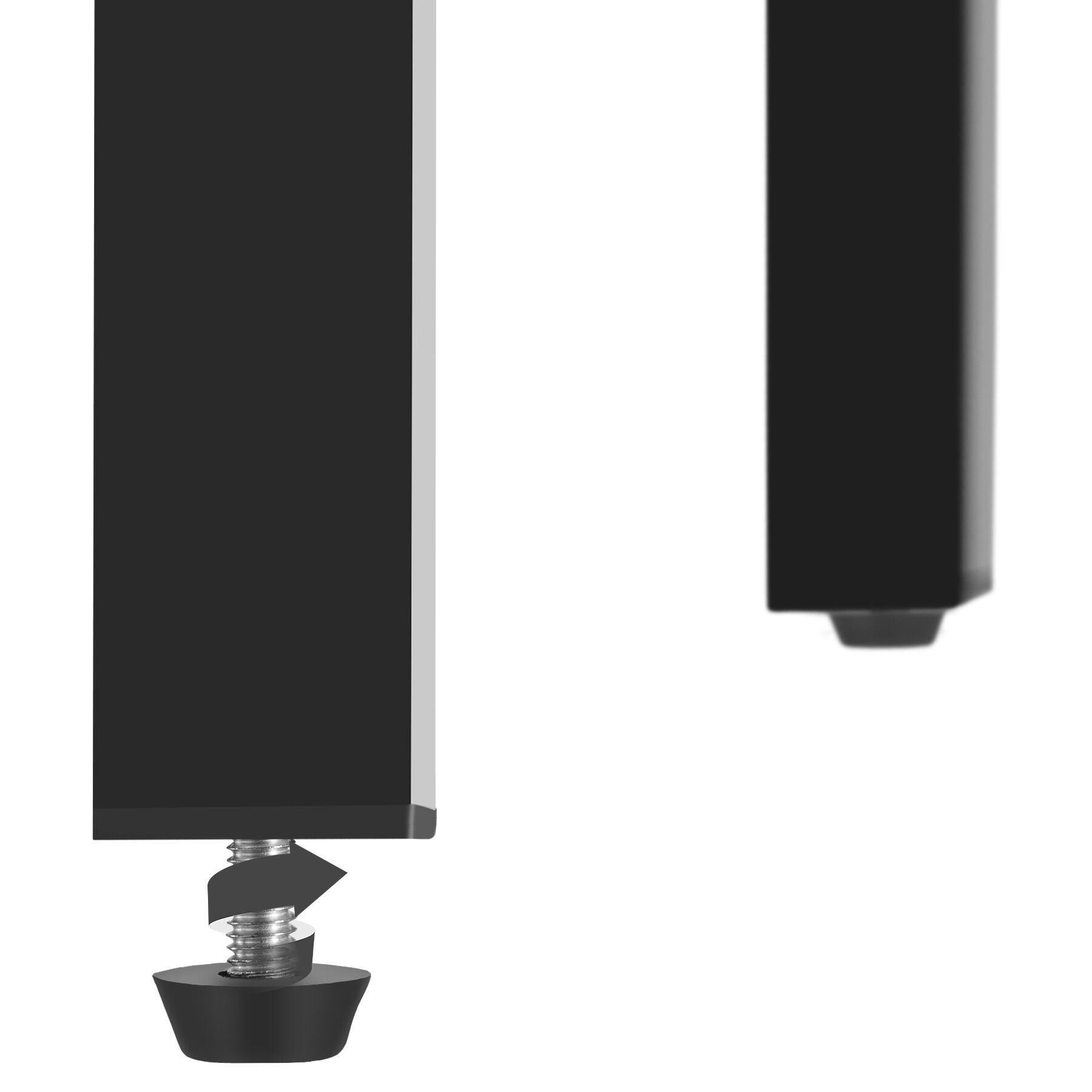 Tectake 2 Tabourets de bar Corby - Bois foncé industriel, rustique - 4