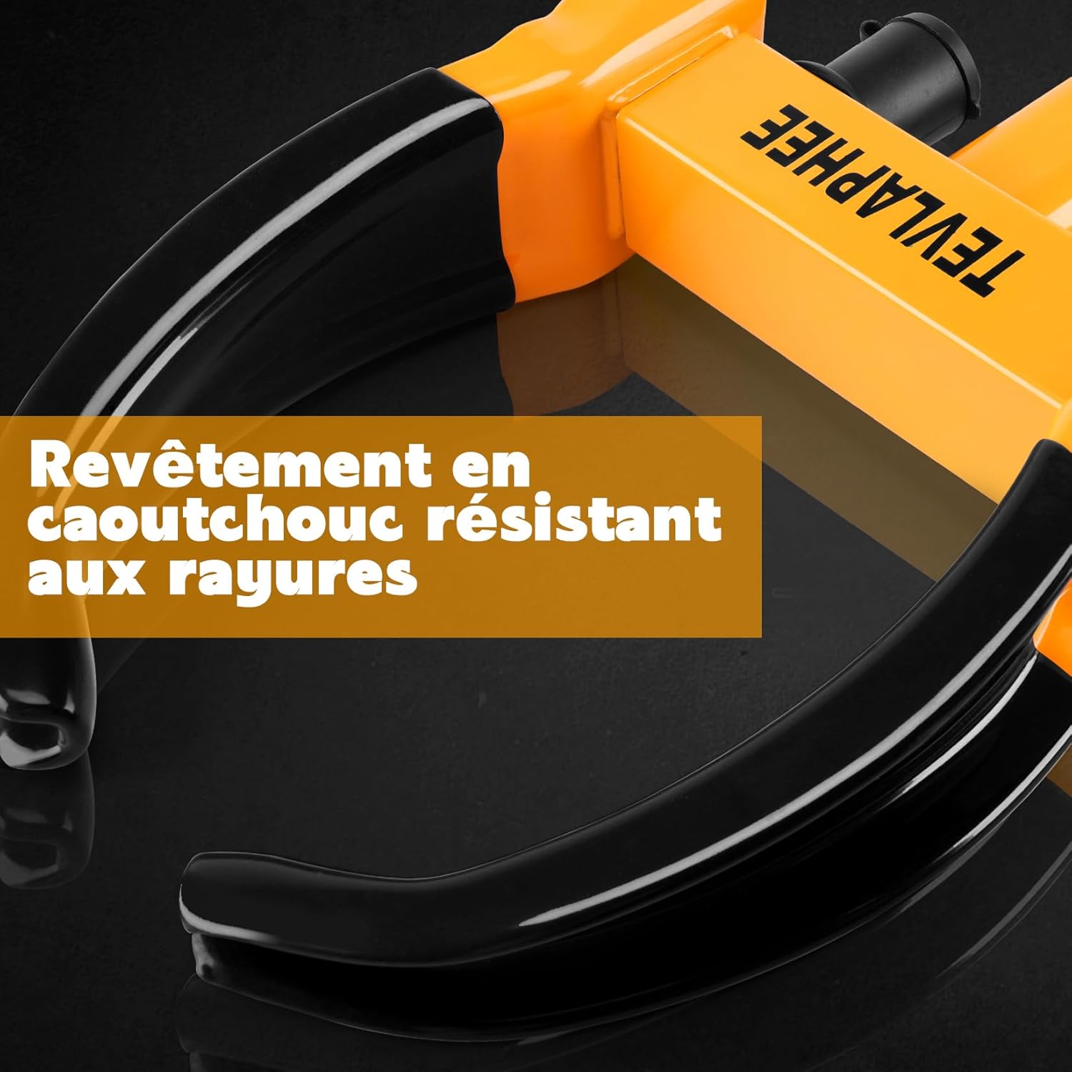 Cadenas Antivol Pour Roue De Voiture Camion Remorque - Pince De Roue Réglable Jaune AUTOXBERT - Neuf