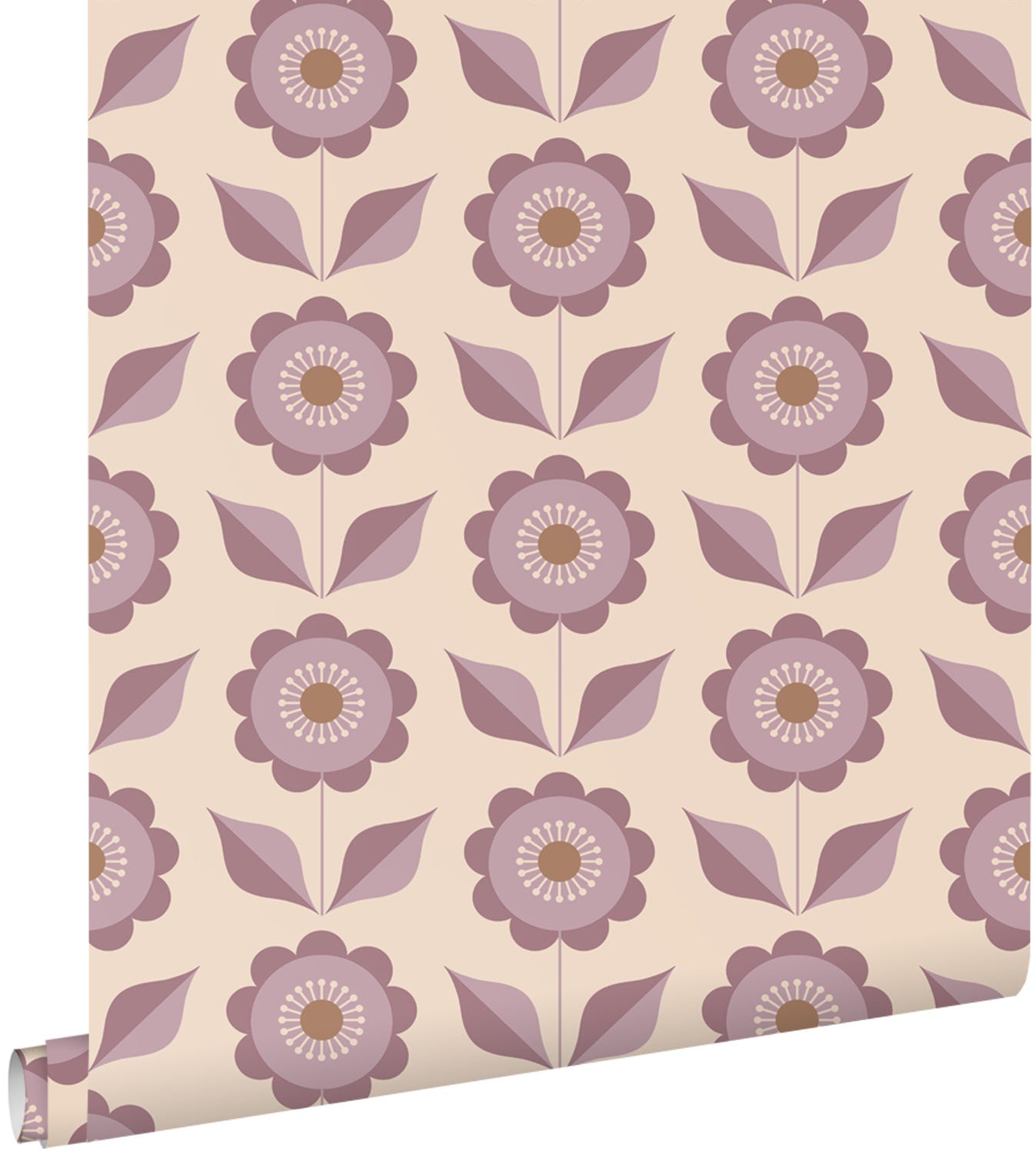 Papier Peint Fleurs Violet 50 X 900 Cm ESTAhome Leroy Merlin papier-peint-fleurs-violet-50-x-900-cm-estahome-leroy-merlin