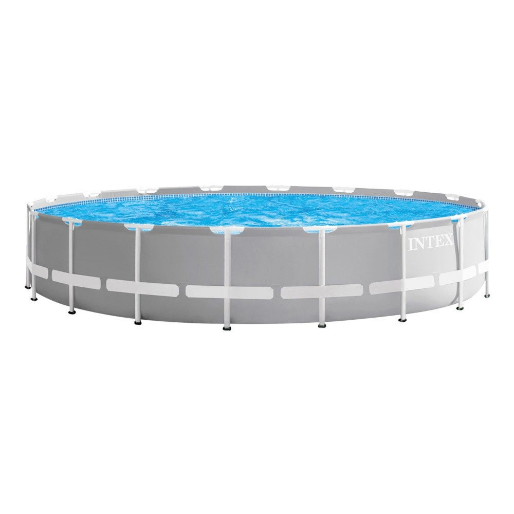 INTEX Piscina Prism Frame redonda amovível de 5 metros com sistema de filtragem e escada - 9