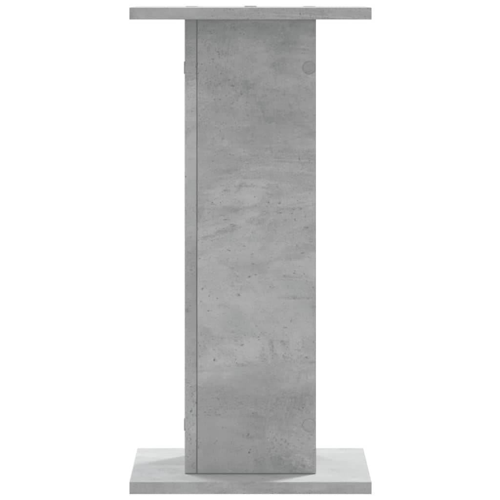 Supports pour plantes, 2 pièces, gris béton, panneau de bois - 4