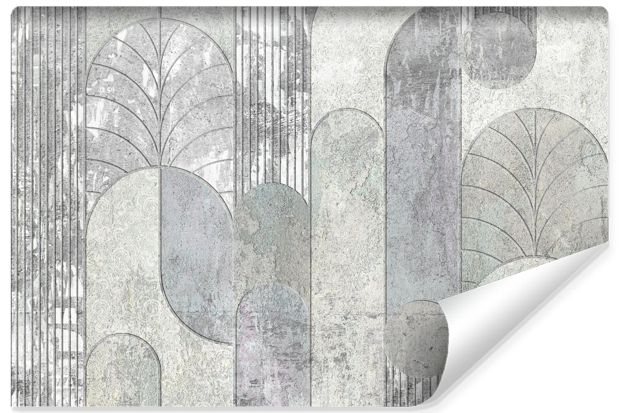 Papel pintado vlieseline foto para habitación abstracción vintage hormigón 520cm x 318cm