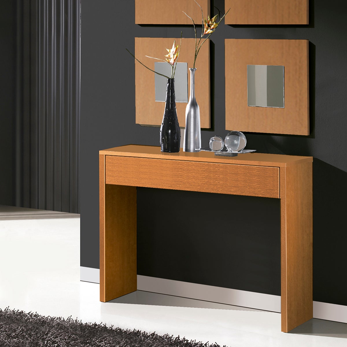 Imperial Relax  Consola Recibidor 1 Cajon 76X100x30 Cerezo , Leroy Merlin