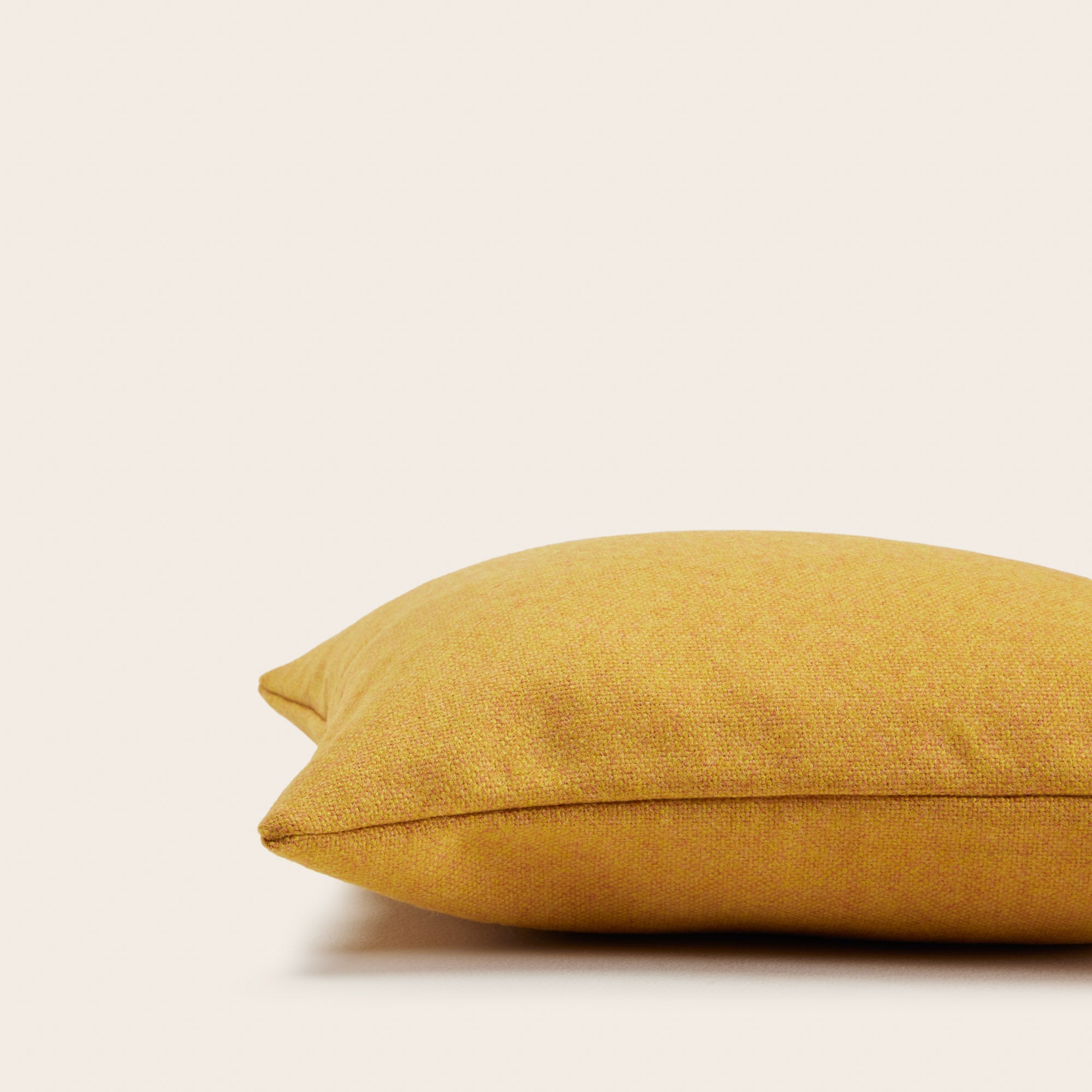 MADURA - Housse de coussin Marcelo en 100% laine Jaune 40x40 cm - 3