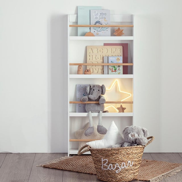 Regał dziecięcy Atmosphera Montessori 4 półki elegancki biały design
