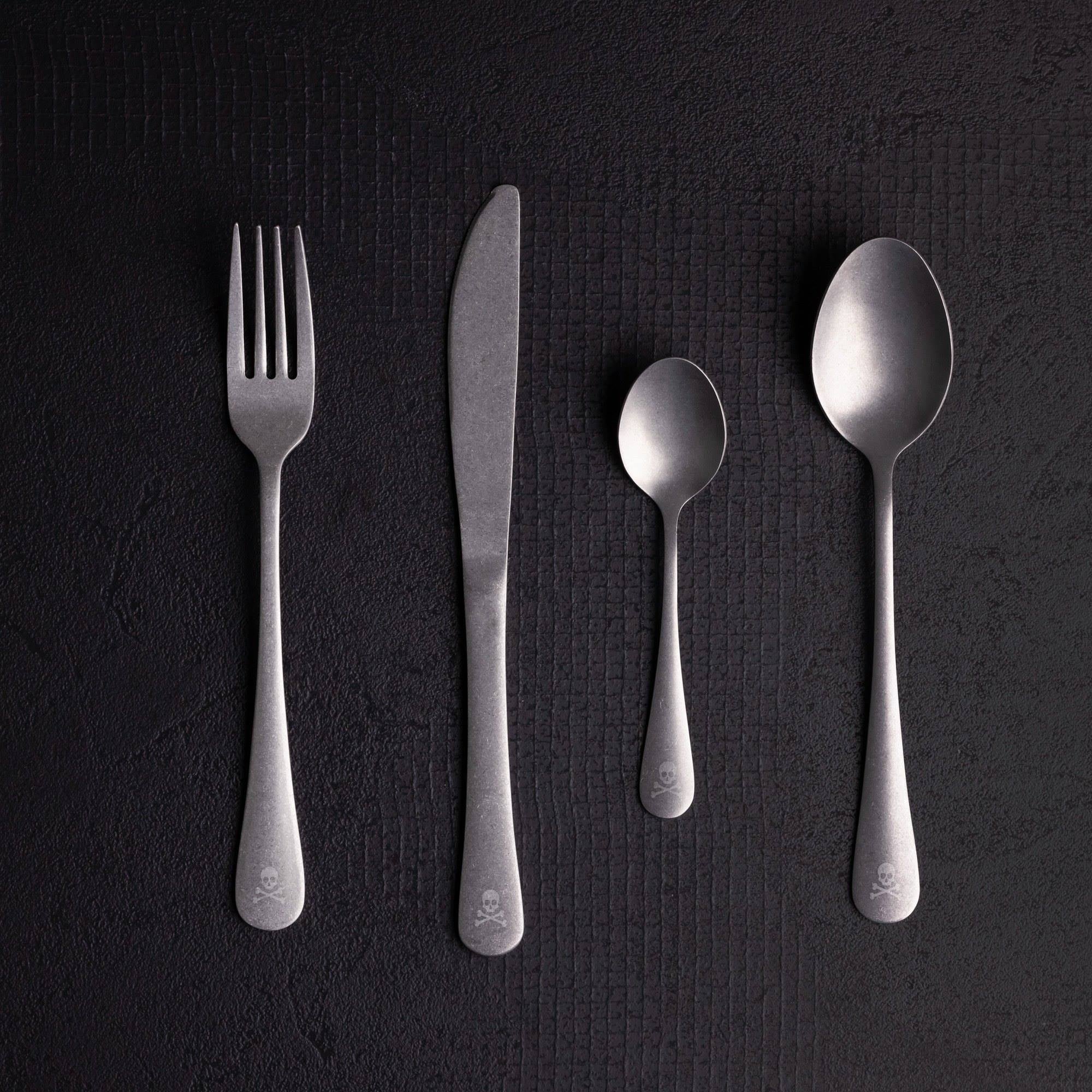SCALPERS HOME Set de 32pc de cubertería en acero inoxidable, color gris /plata - 7