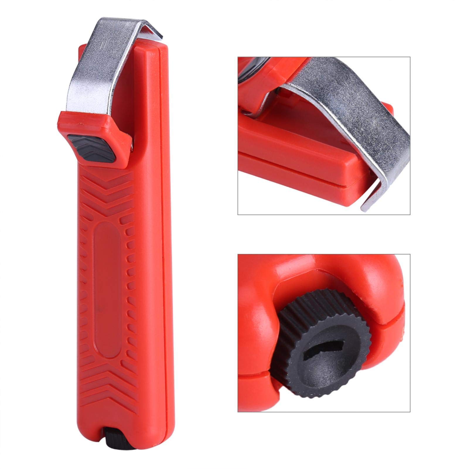 Szczypce do zdejmowania izolacji, uniwersalne szczypce do zdejmowania izolacji 8-28 mm, zaciskarka z funkcją obrotową do kabli z gumy PVC