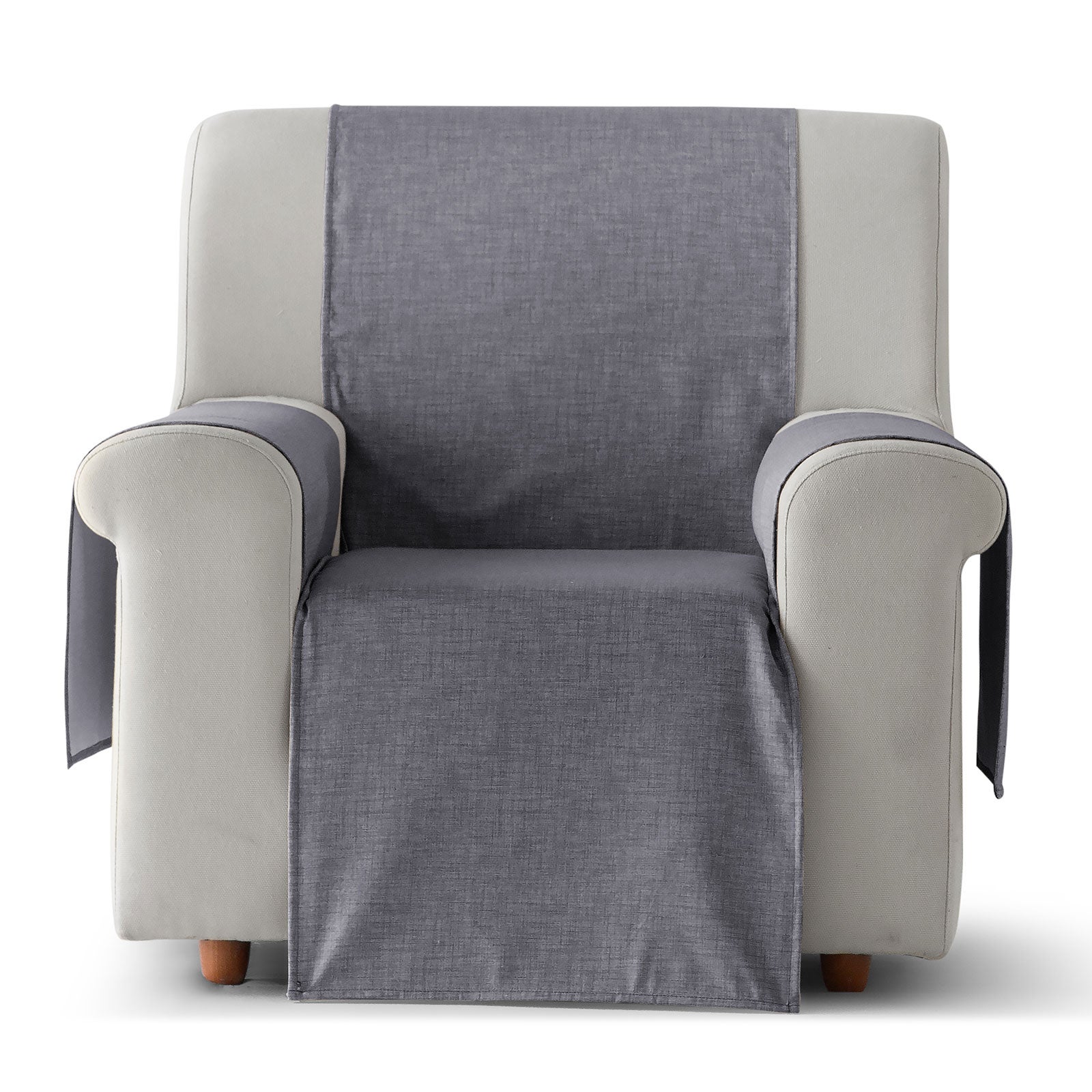 Housse De Canapé 4 Places Earnmore - Imperméable, Antidérapante - Protection Contre Animaux Et Taches - Design Quadrillé Beige