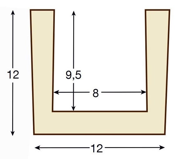 Viga Imitación Madera 12cm de ancho x 12cm de alto x 3m de largo color Ébano decorativa de poliuretano VU0007-E - 4