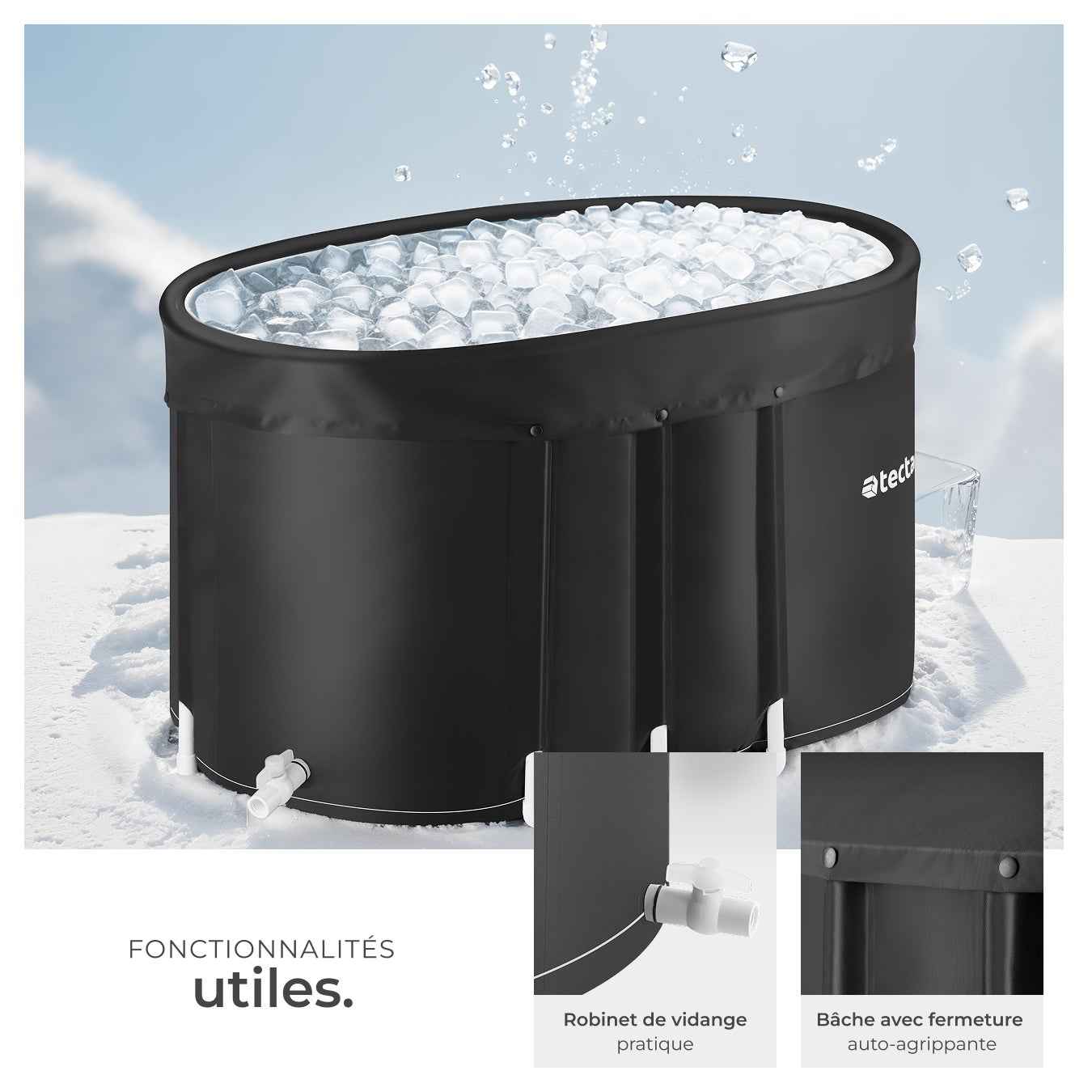 Bañera de hielo ESPOO con aislamiento triple y estructura de aluminio - 4