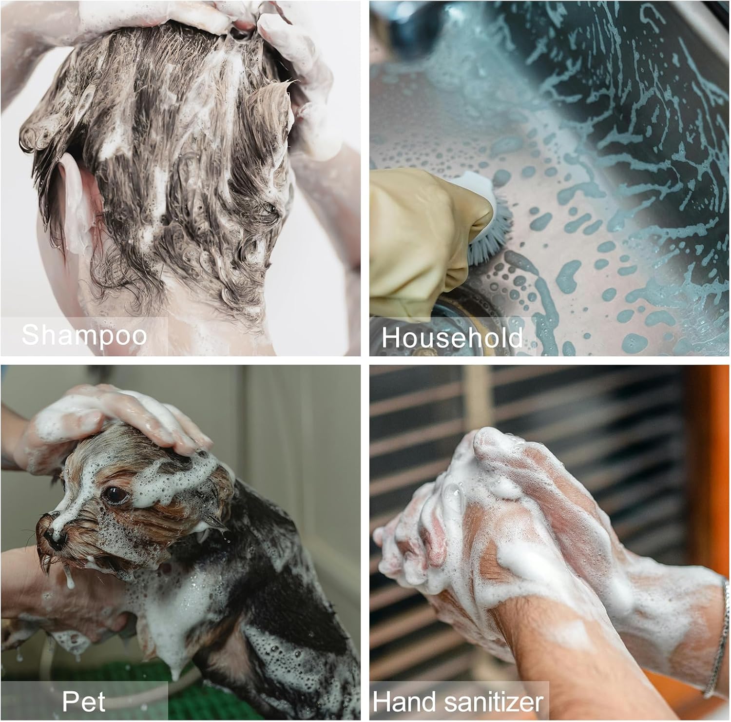 Bouteille à pompe en mousse plastique PET - 4