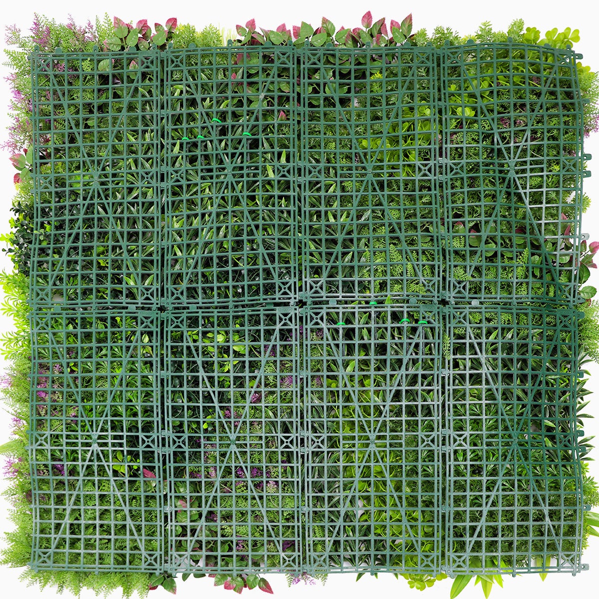 Brise vue mur vegetal artificiel 5m² Wood Color pour mur balcon cloture - 8