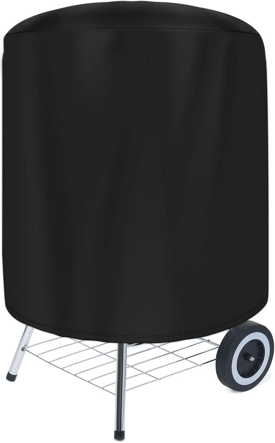 Czarny, wodoodporny pokrowiec na grilla (70 x 70 cm), wiatroodporny, z ochroną UV, idealny do użytku na zewnątrz