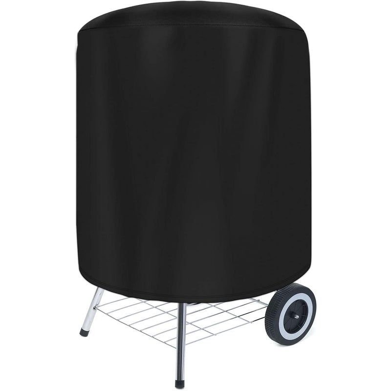 Czarny, wodoodporny pokrowiec na grilla (70 x 70 cm), wiatroodporny, z ochroną UV, idealny do użytku na zewnątrz