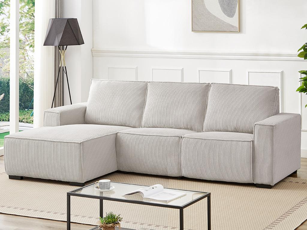 EURHCIO Canapé 1 Place Longue En Velours Côtelé,Canapé Lit Relax,Sofa