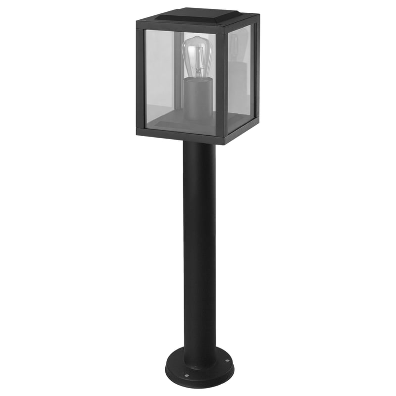 Lampa ogrodowa E27 LED Lidio 60cm IP44 słupek latarnia czarna MasterLED