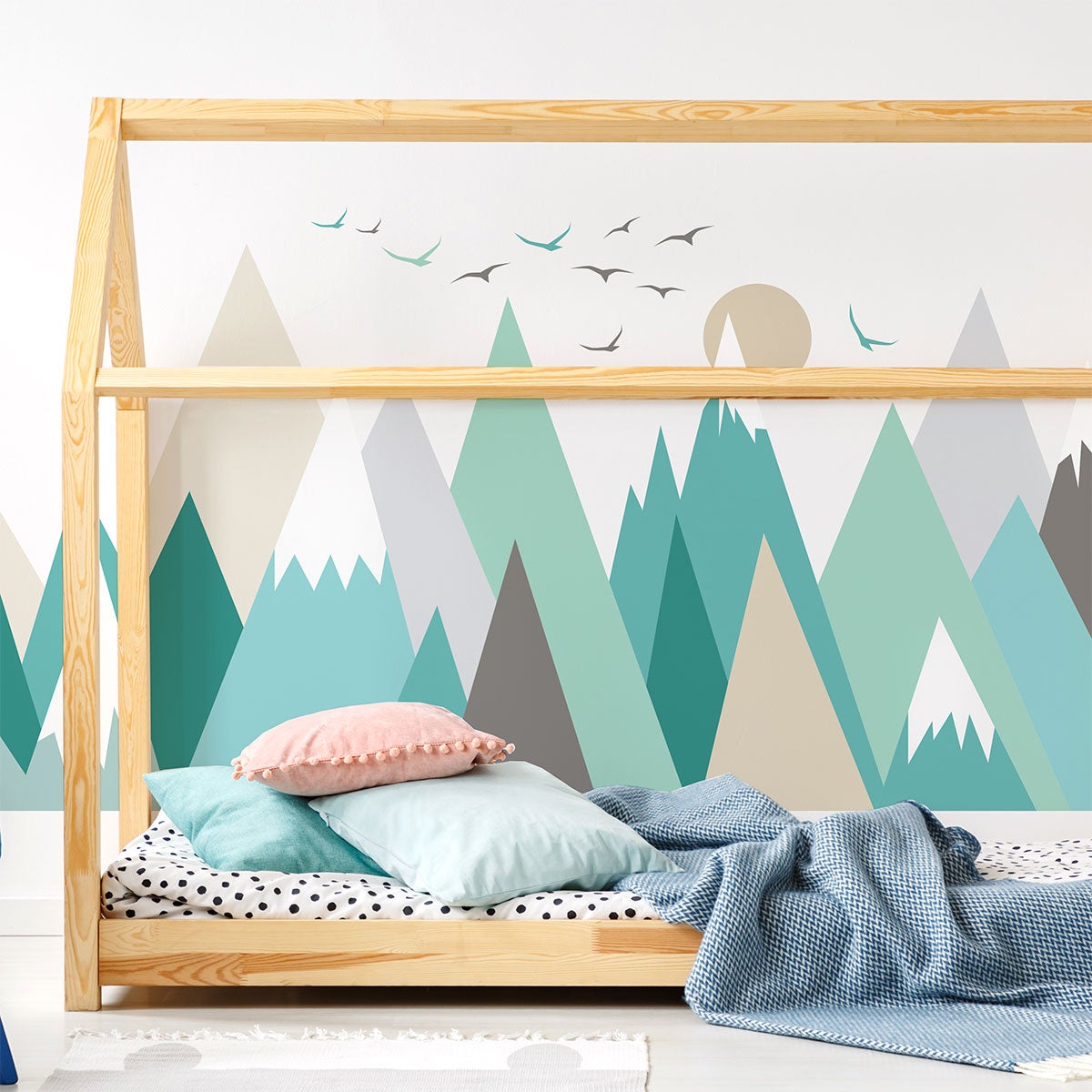 Adesivo bambino di montagna scandinavo weska - Sticker adesivo - adesivi murali - 90x135cm - 7