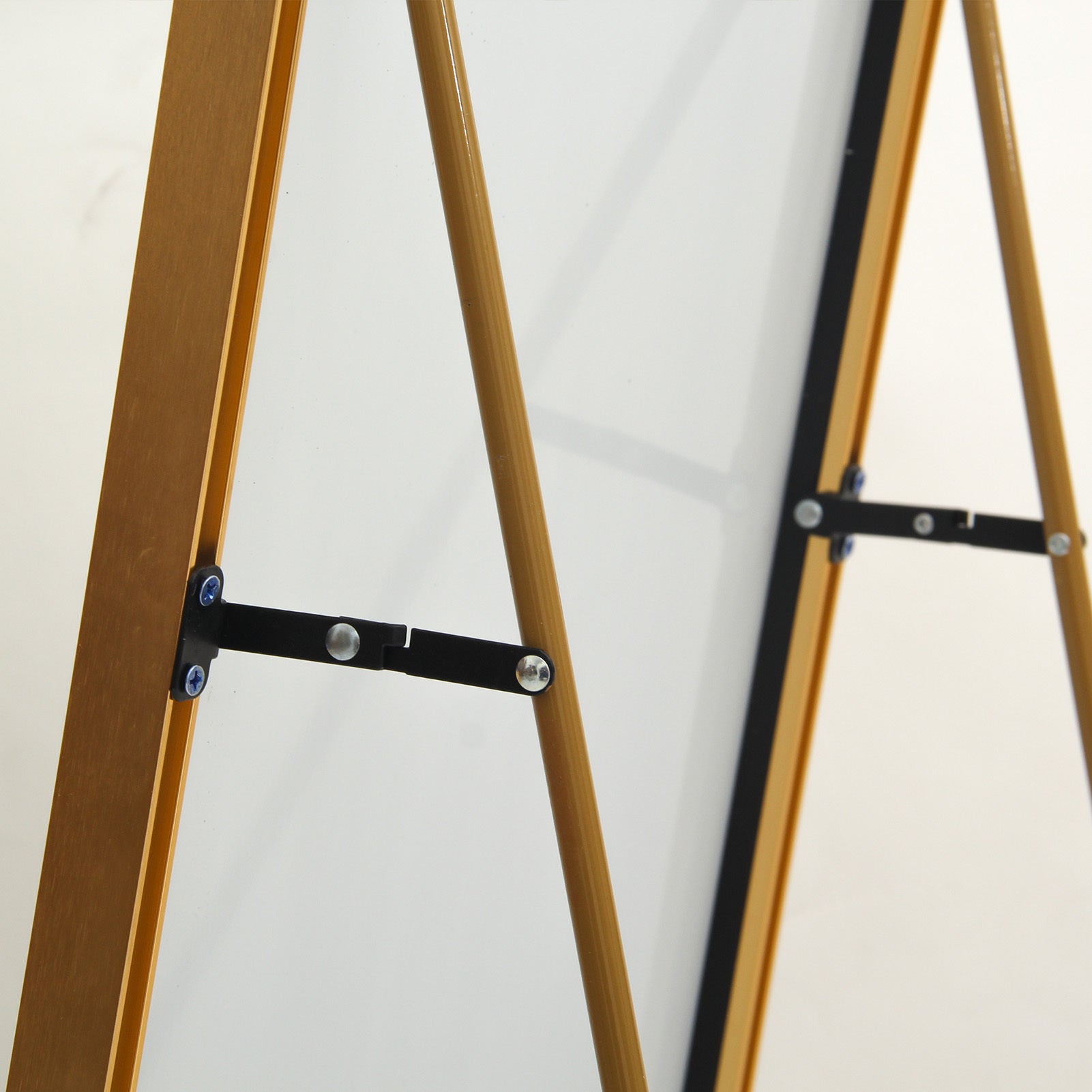 Miroir sur pied,162 x 53cm,Miroir carré sur pied,cadre en alliage d'aluminium,miroir de chambre,doré - 8