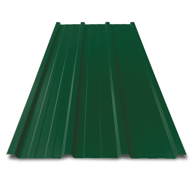 Tôle bac acier 0.50 mm prélaquée multiusage ELDA® | 2100 x 840 mm - 1.76 m² Vert | RAL 6005