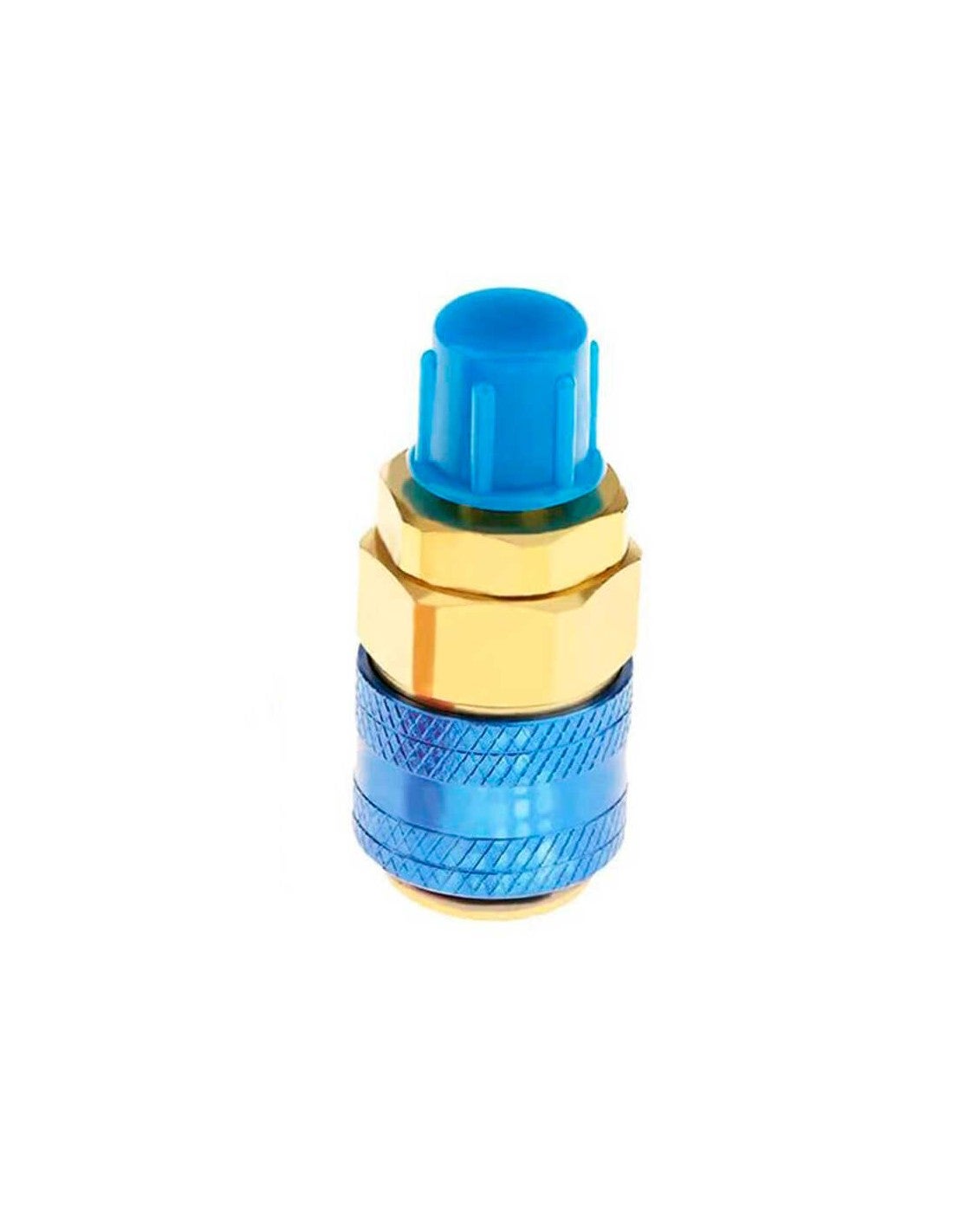 Kit Adaptador Para Conversión De Aire Acondicionado De R12 A R134A | Conectores Rápidos Lado Alto Y Bajo | Incluye Tapas Protectoras