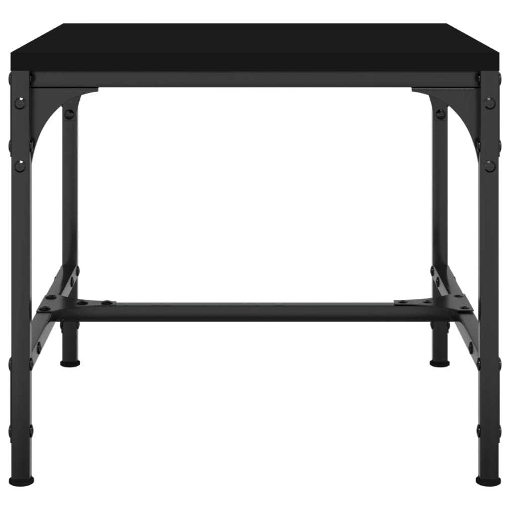 Tables basses | Tables d'appoint | Tables de salon 2 pcs Noir 40x40x35 cm Bois d'ingénierie - 5