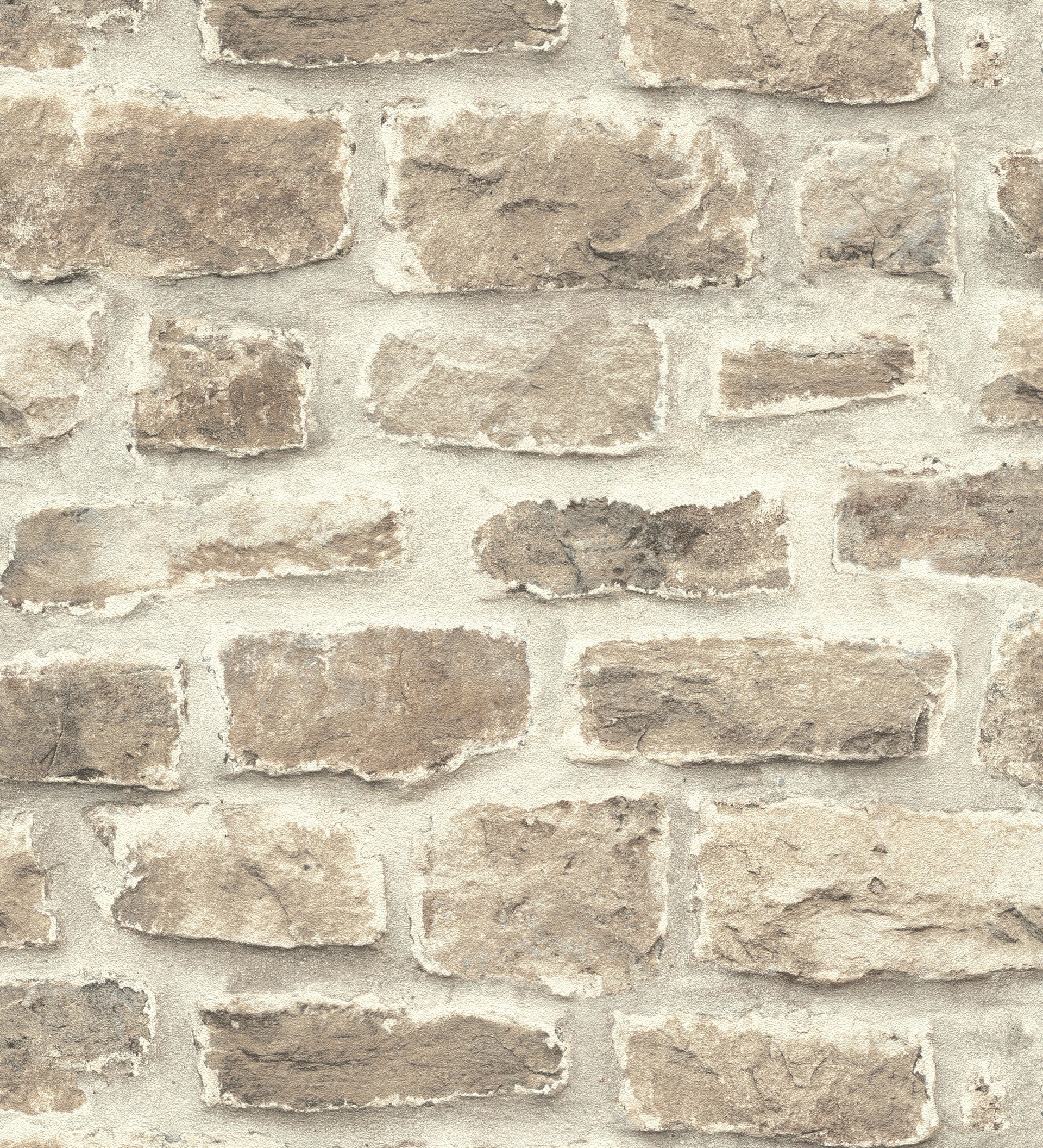 Papier peint vinyle lavable effet mur pierre rustique texturé style industriel - Greek Street 127730 de GAULAN - Rouleaux de 10 m x 0,53 m - 2