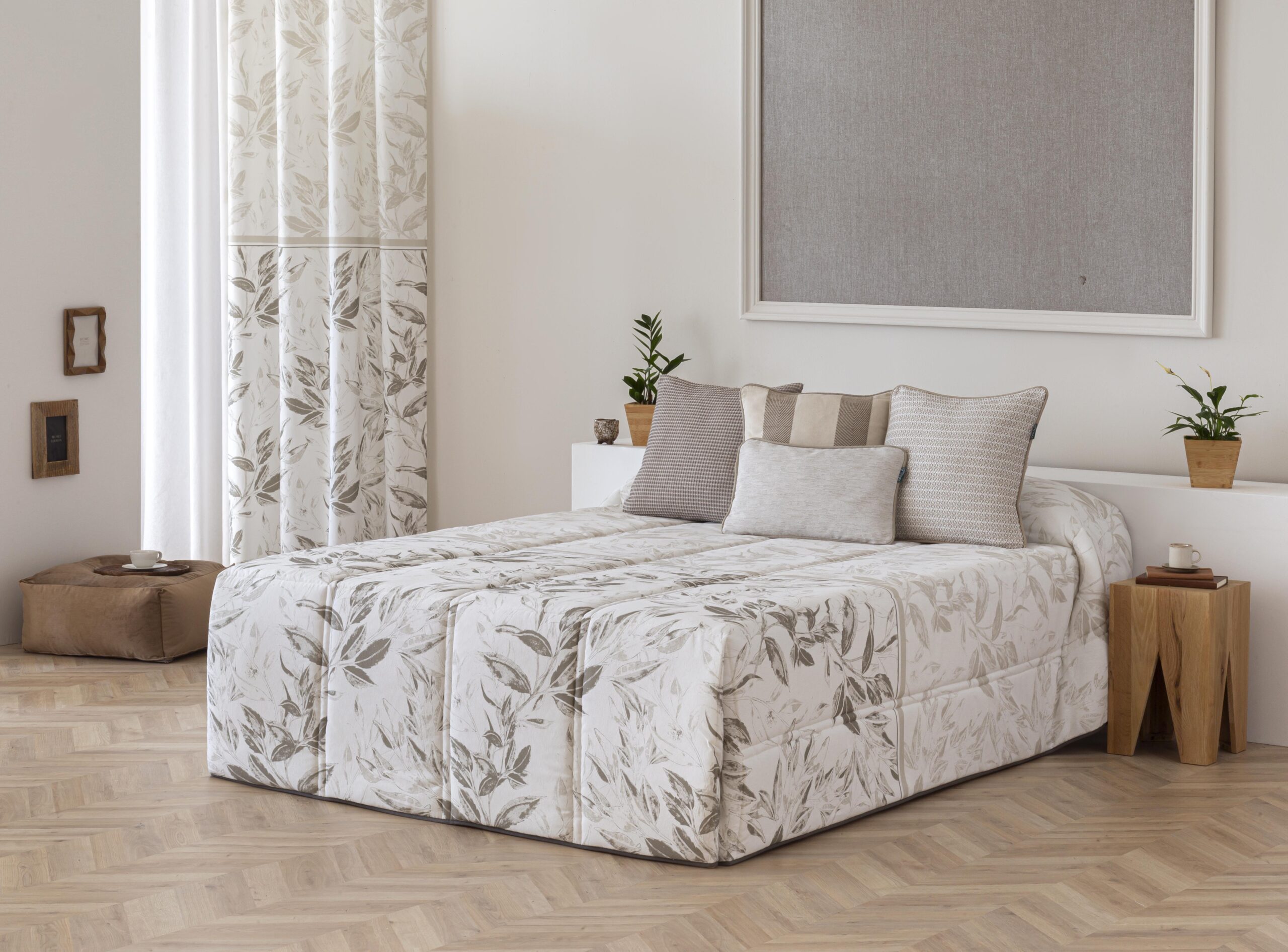 Edredón confort zamora beige relleno 200 gr para cama de 180 cm