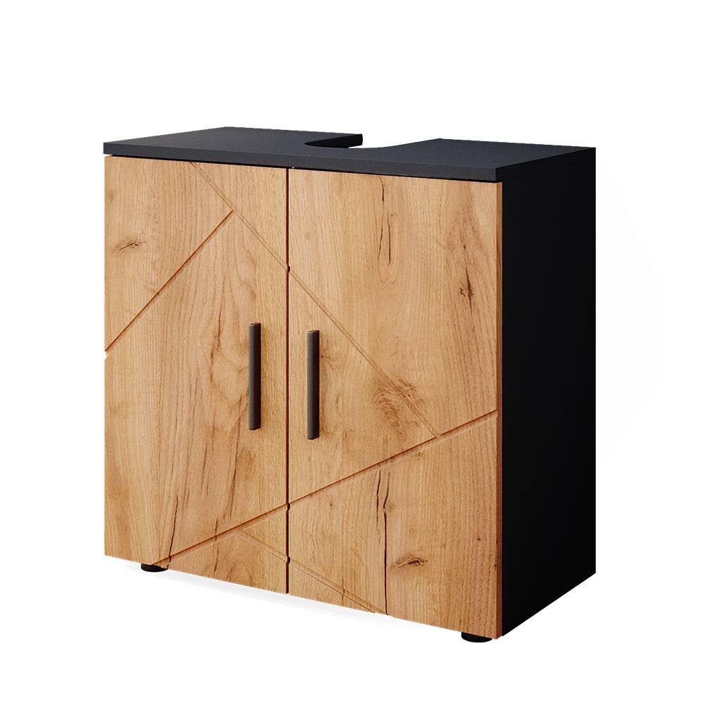 Vicco Szafka pod umywalkę Irma, Złoty dąb power/antracyt, 60 x 59 cm