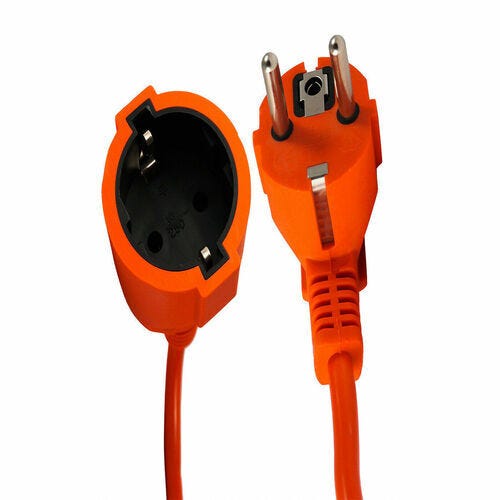 EnergyPro Avvolgicavo Retrattile Da Parete/Soffitto 15+1,5 M - Prolunga Automatica Per Giardino, Officina E Casa - Colore Rosso