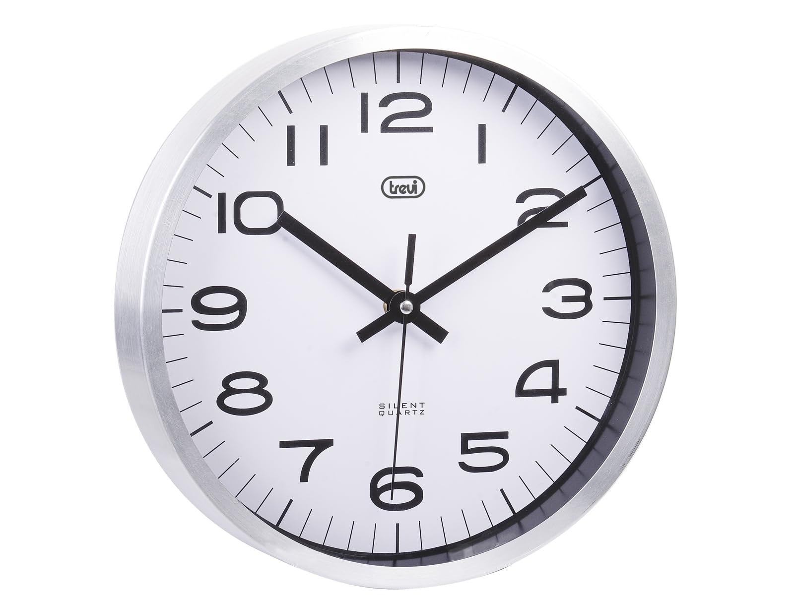 Trevi OM 3516 S Orologio da Parete in Metallo con Diametro 25 cm e