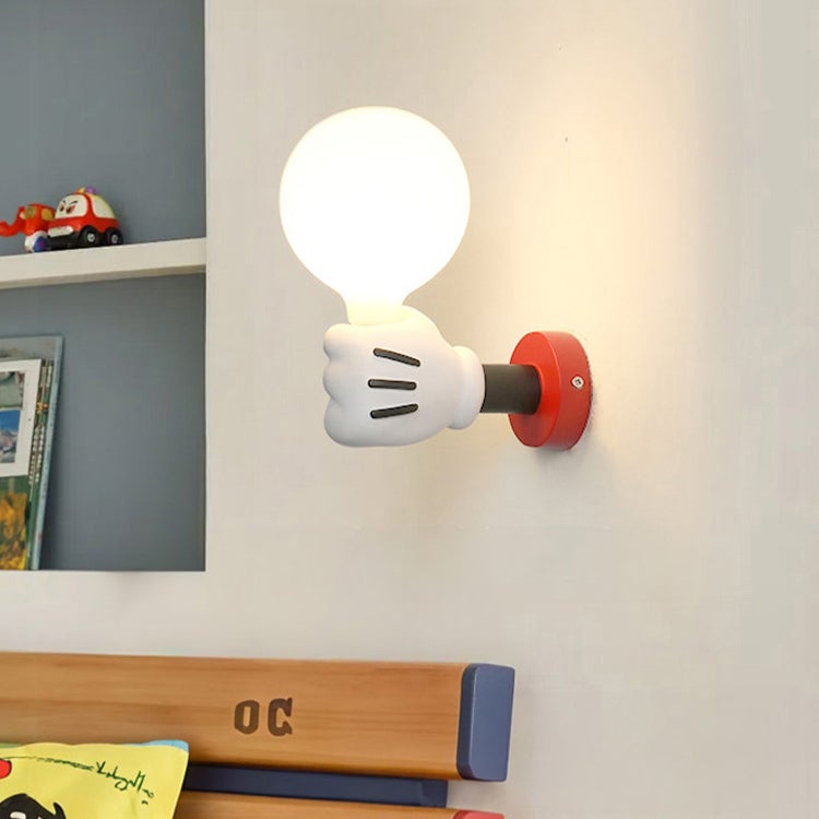 Kinkiety, Lampka nocna, Lampka nocna Myszka Miki Cartoon, Lampa do czytania ścienna z żywicy z żarówką, Ciepłe światło 3000K