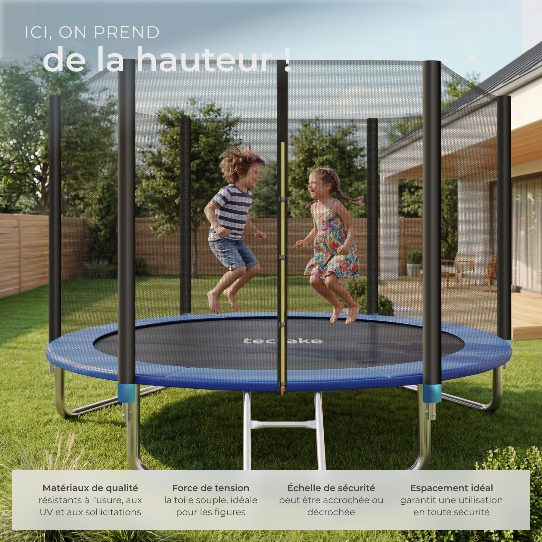 TECTAKE trampolim Ø 305 cm, GS certificado - 4