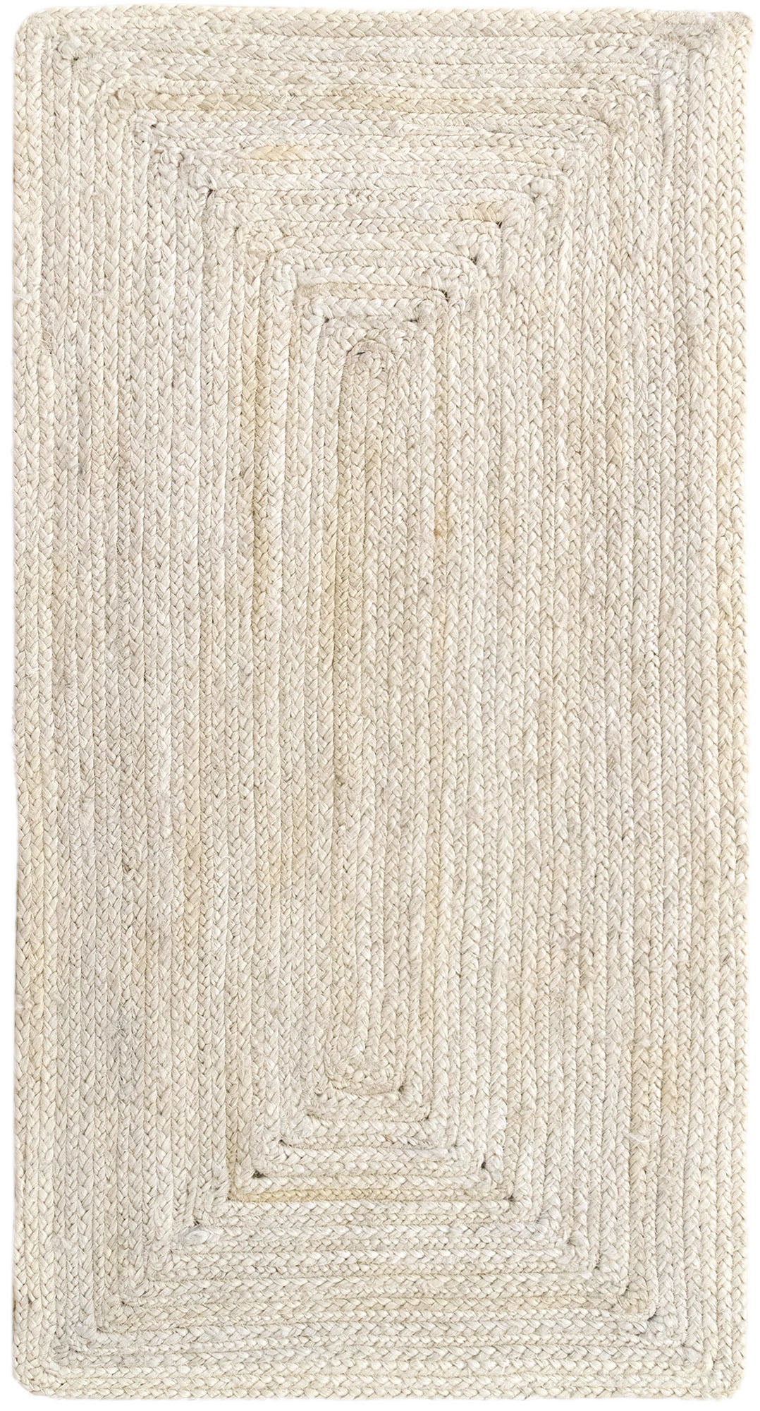 HAMID - Zestaw 2 bieżników jutowych 110x60cm - Alhambra biały