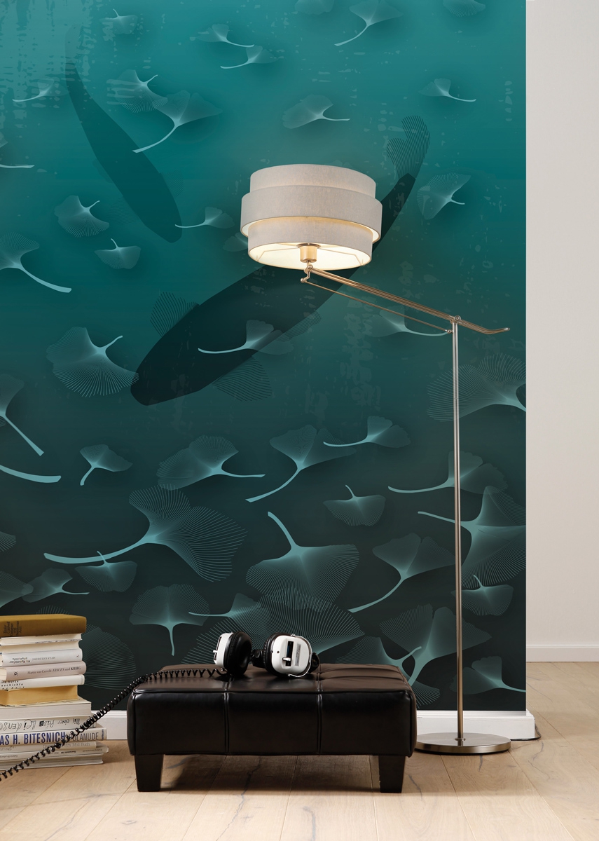 Papel pintado no tejido panorámico de komar - ginkgo - talla: 200 x 250 cm