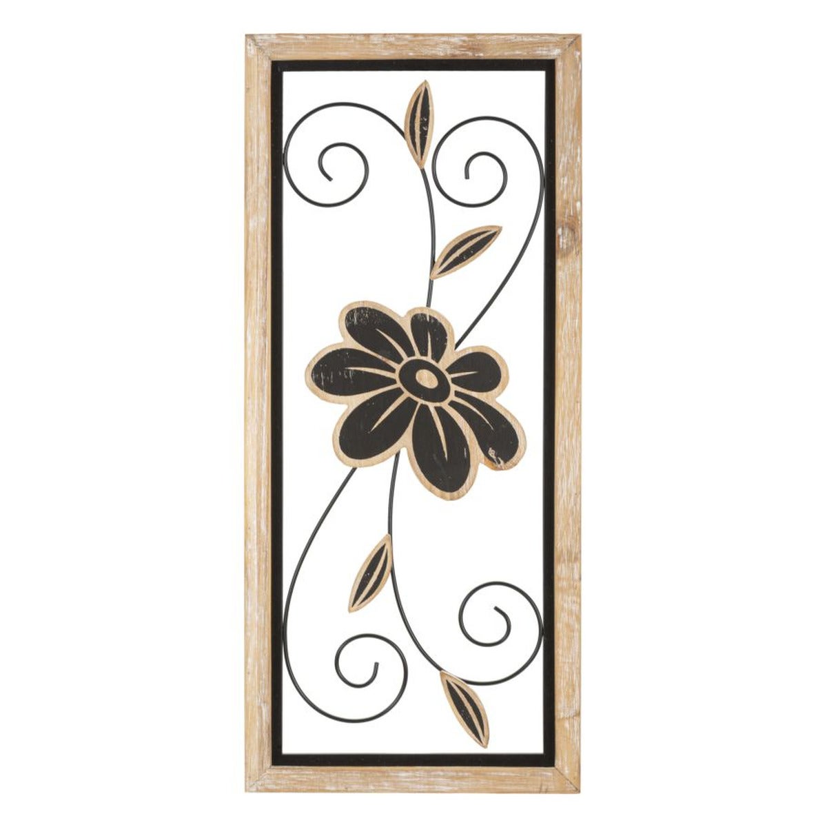 Metalowa Dekoracja 3D Kwiaty 47, Metal, Brązowy, Seven Design
