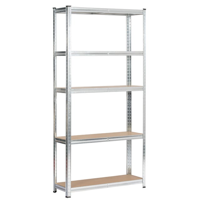 Étagère modulable 90 cm acier galvanisé charge maximale 875kg - L90xP30xH180 cm