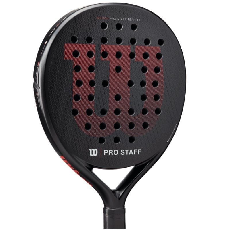Raquette De Padel Wilson Pro Staff Team TX - Unisexe, Noir/rouge, Modèle WR069511U - 3