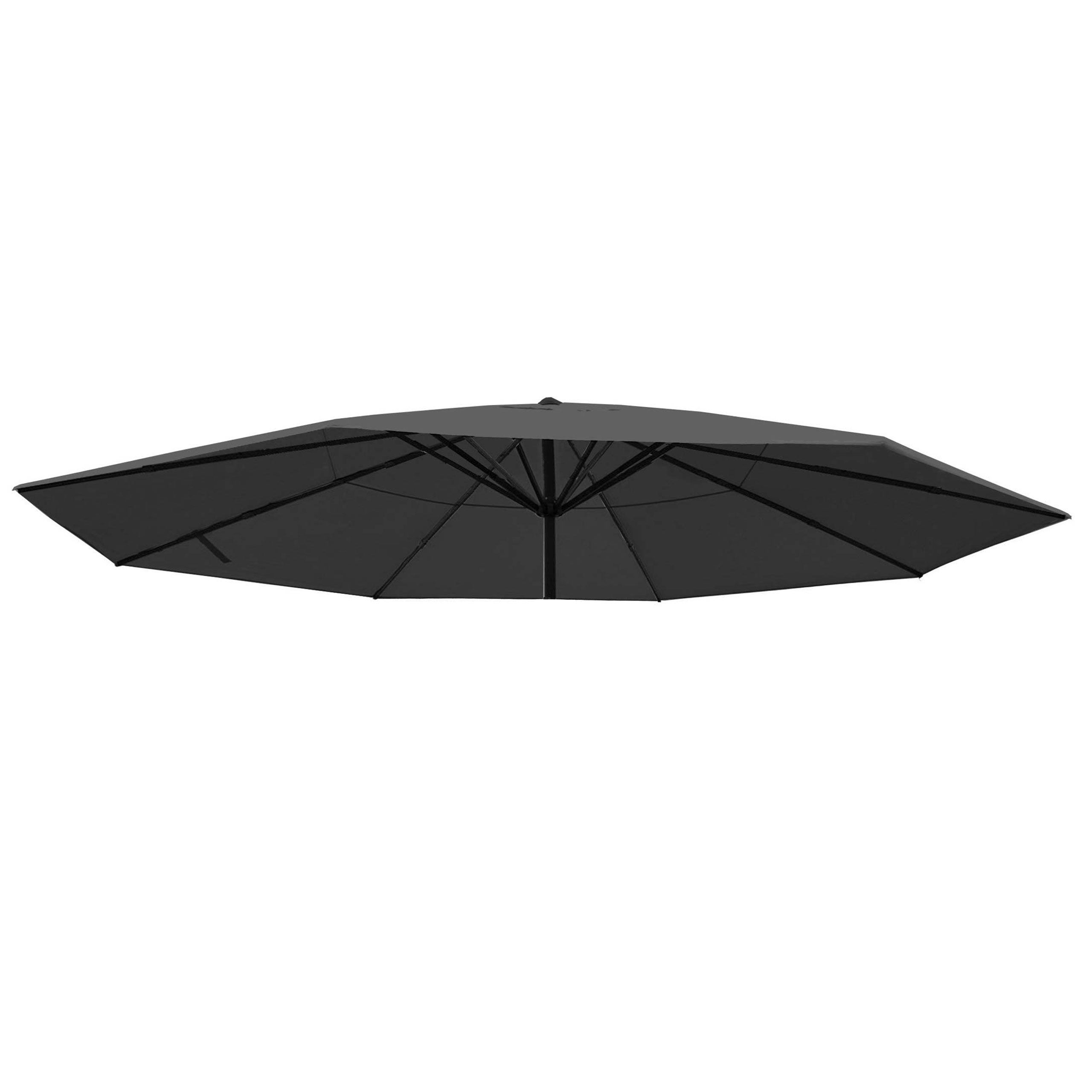 Pokrowiec na parasol Meran Pro, parasol gastronomiczny Ø 5m, poliester ~ antracyt