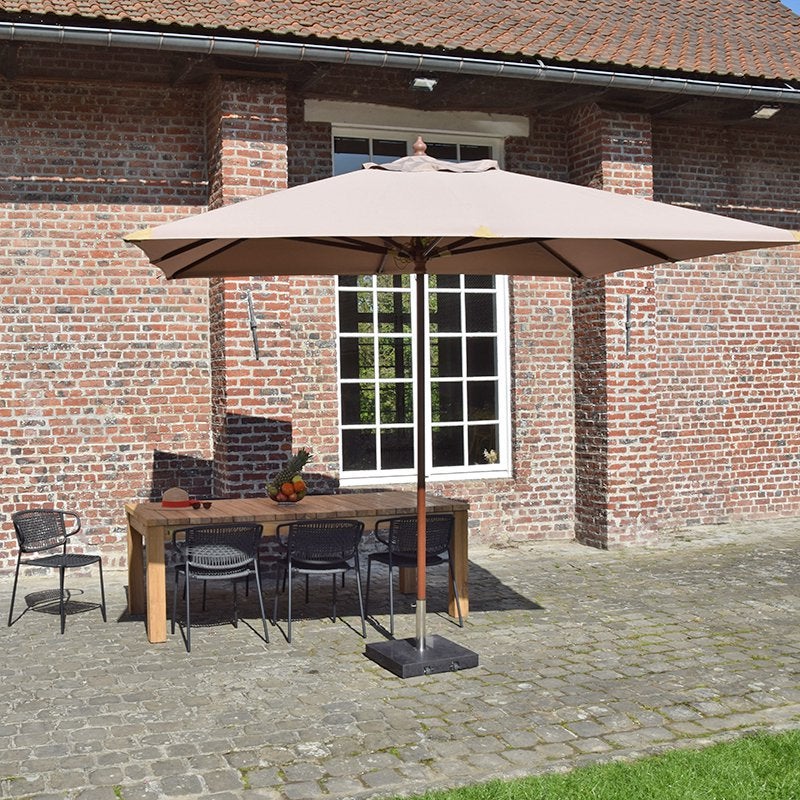 Parasol droit taupe 3x3 m Pegasia - 7