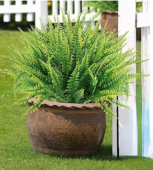 Plantes artificielles, 10 lots de fausses fougres perses, buissons de  verdure d'extrieur rsistants aux UV, fausses plantes | Leroy Merlin