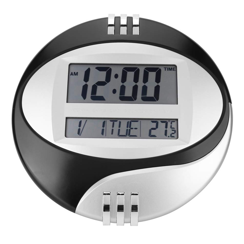 Sveglia digitale con funzione SNOOZE, luce LED, sensore notturno e temperatura ambiente