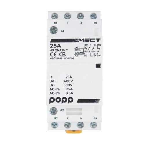 Contactor monofásico: control de carga eficiente
